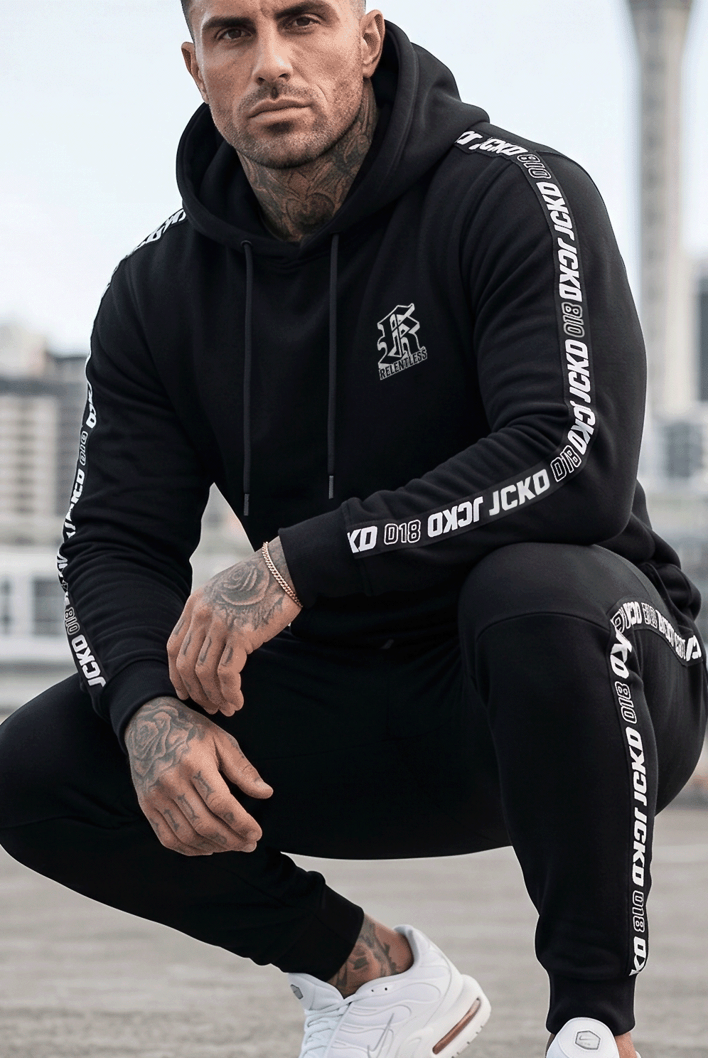 RTLS Armour Hoodie, a 350 GSM heavyweight fleece mid layer for winter gym training in NZ