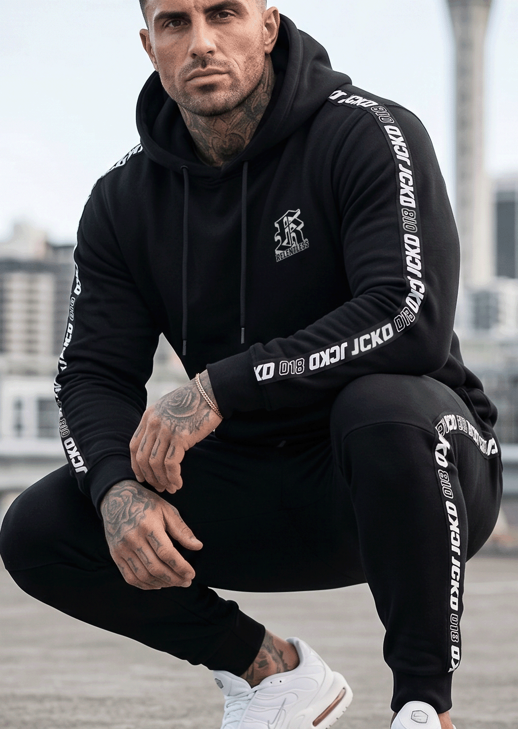 RTLS Armour Hoodie, a 350 GSM heavyweight fleece mid layer for winter gym training in NZ