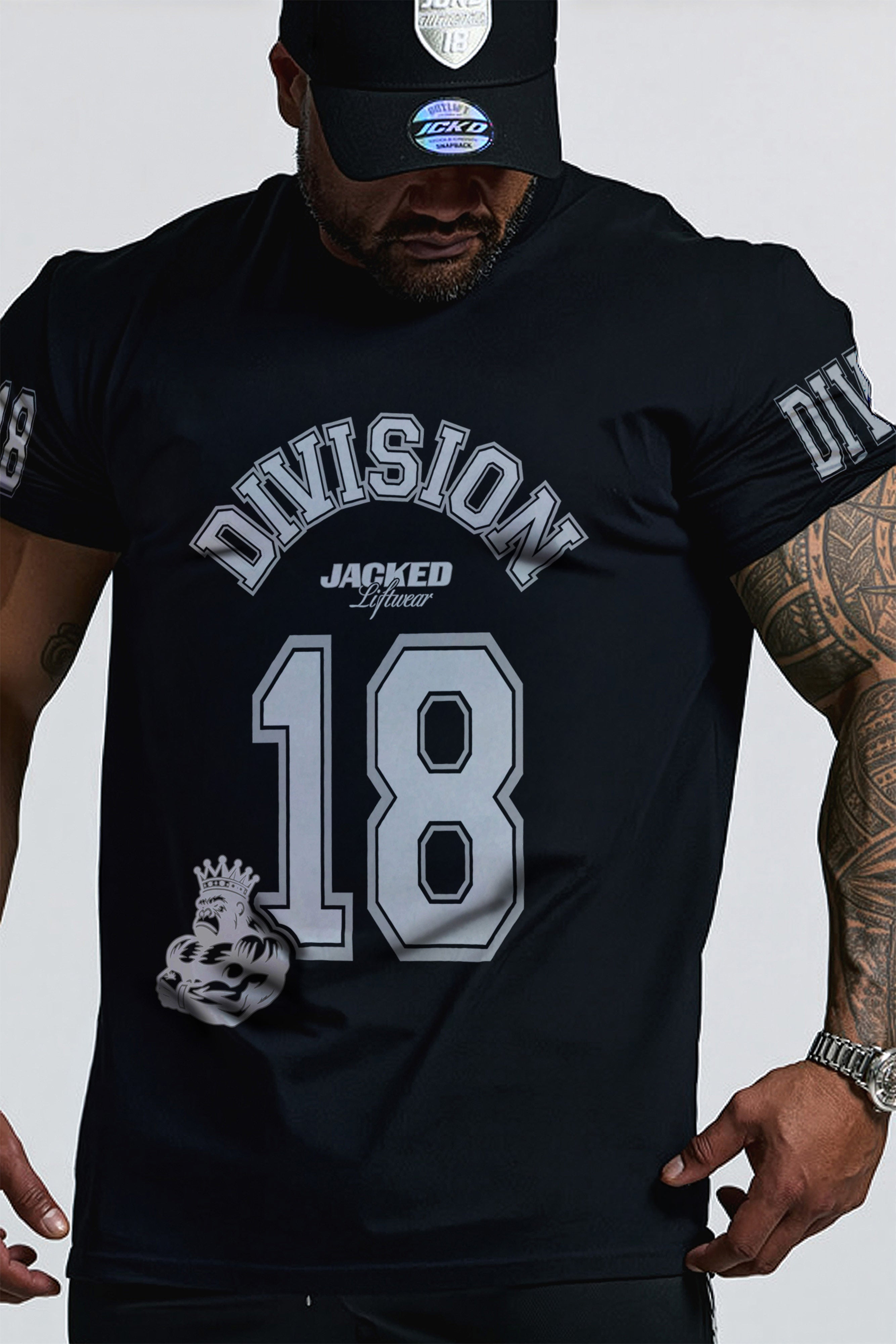JCKD Division 18 gym tee in black
